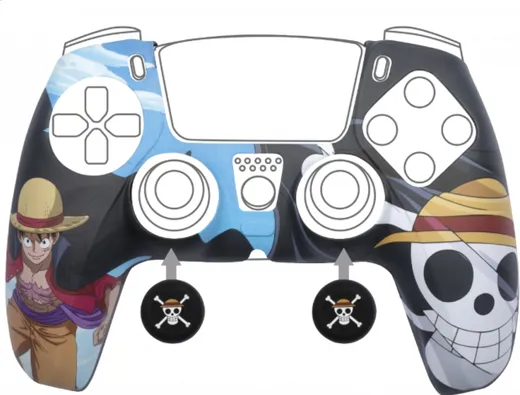 KONIX - One Piece DualSense Skin - black [PS5]