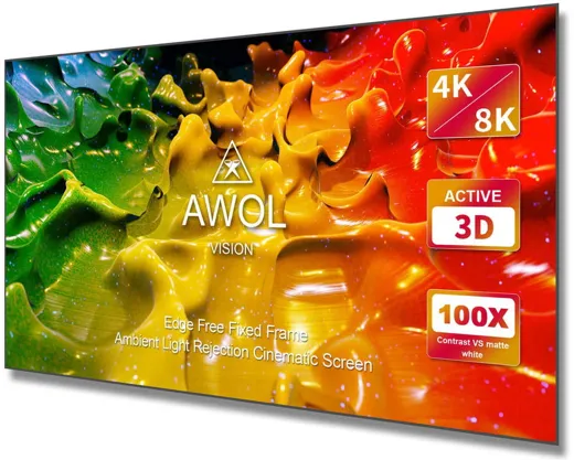 AWOL Vision Cinematic ALR Beamer Leinwand, 100 inch