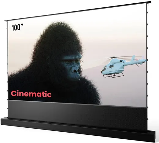 AWOL Vision Motorisierte Bodenleinwand mit ALR, 100 inch