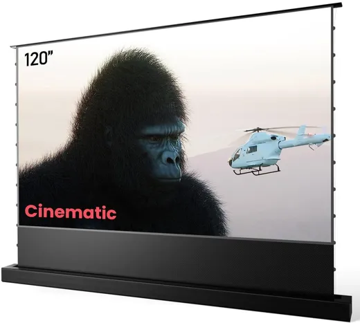 AWOL Vision Motorisierte Bodenleinwand mit ALR, 120 inch