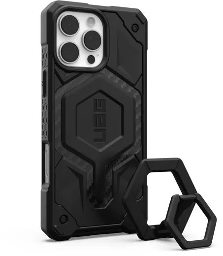 UAG Monarch Pro Magsafe Case + Stand - iPhone 16 Pro Max - carbon fiber/black