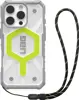 UAG Pathfinder Clear Magsafe Case + Lanyard - iPhone 16 Pro - active neon