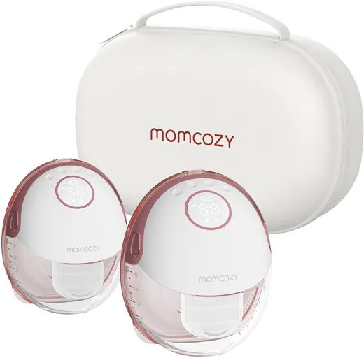 Momcozy M6 Mobile Breast Pump Double - maroon