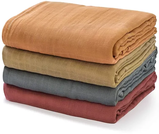 Momcozy Muslin Swaddle Blanket 4 Pack - uni