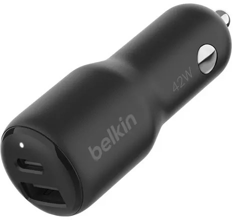 Belkin Boost Charge 42W USB-C PD + USB-A Car Charger