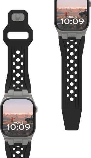 UAG Monarch Strap - Apple Watch [49/45/44/42mm] - black/titanium