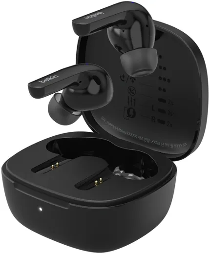 Belkin SoundForm Motion True Wireless Earbuds - black