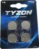 Tyzon 3V CR2025 Piles bouton au lithium 4 pcs