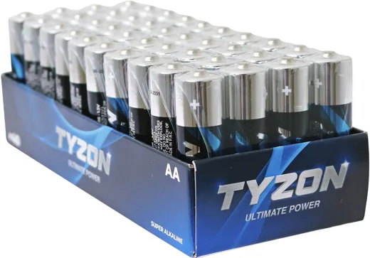 Tyzon 1.5V AA Alkaline-Batterien 40er Pack