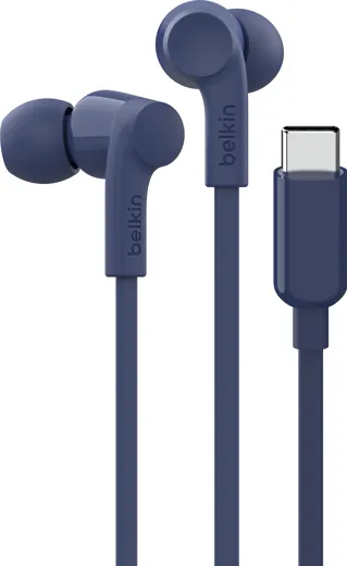 Belkin Rockstar USB-C In-Ear-Kopfhörer mit Kabel - blue