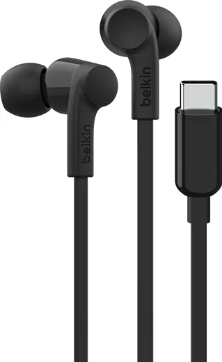 Belkin Rockstar USB-C In-Ear-Kopfhörer mit Kabel - black