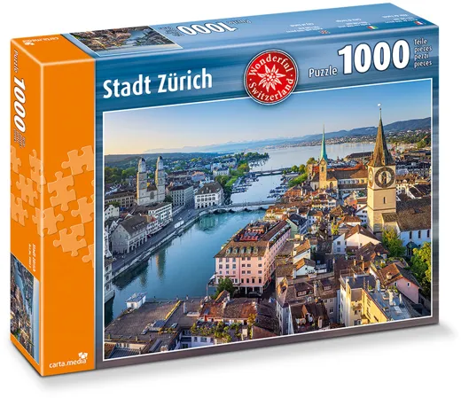 Stadt Zürich - Puzzle [1000 Teile]