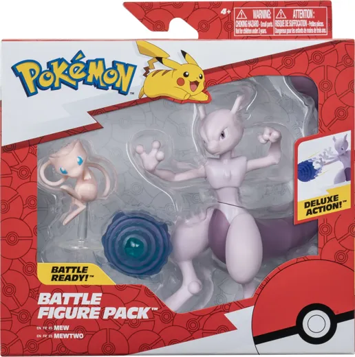 Pokémon: Battle Figure 2er Pack Mew + Mewtu