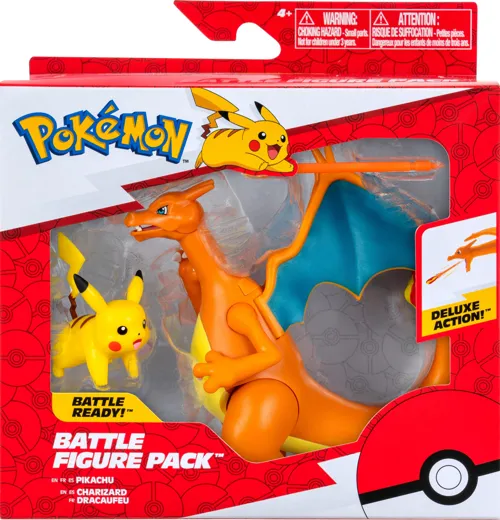Pokémon: Battle Figure 2er Pack Glurak + Pikachu