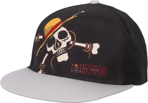 One Piece Totenkopf  Kappe - schwarz