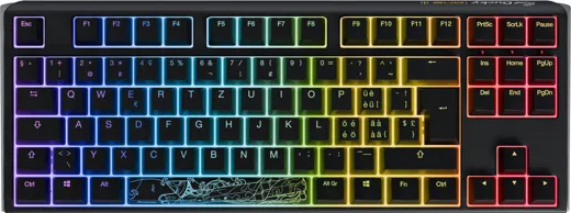 Ducky ONE 3 TKL Classic, MX-Cherry Red - black [CH-Layout]