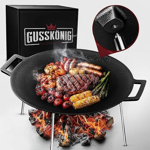 Gusskönig Gusseisen Feuerplatte [42cm]
