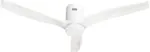 Hombli Smart Ceiling Fan + Light - white/white wood