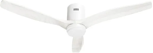 Hombli Smart Ceiling Fan + Light - white/white wood