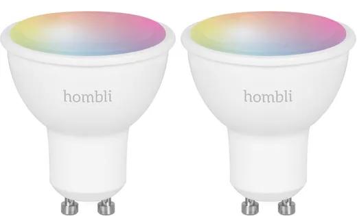 Hombli Smart Spot GU10 (4.5W) RGB + CCT - Promo Pack 1+1 Free