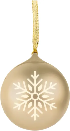EPOK - Leuchtende Weihnachtskugel mit Bluetooth [gold]