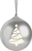 EPOK - Illuminated Christmas bauble with Bluetooth - silver
