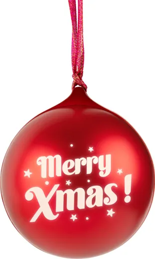 EPOK - Leuchtende Weihnachtskugel mit Bluetooth [red]