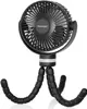 Momcozy Portable Stroller Fan - black