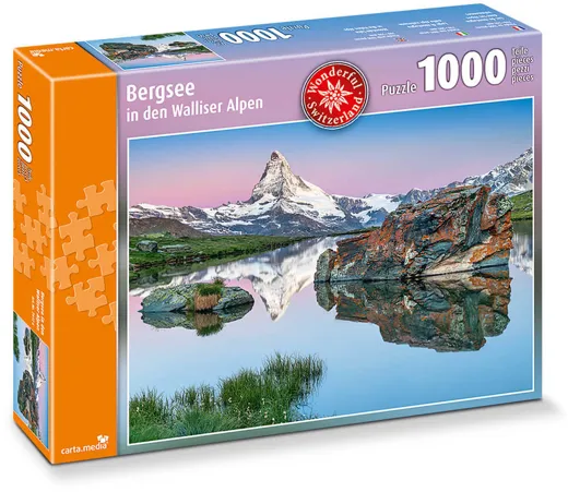 Bergsee in den Walliser Alpen - Puzzle [1000 Teile]