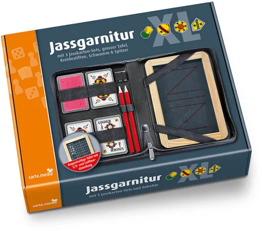 Jassgarnitur XL mit deutschen Karten