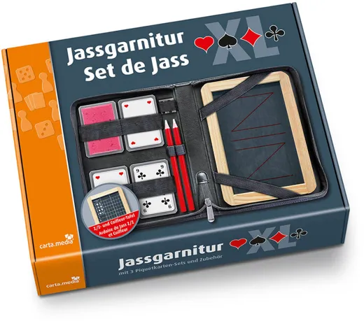 Jassgarnitur XL mit Piquetkarten