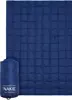 Nakie Puffy Blanket - deep ocean blue