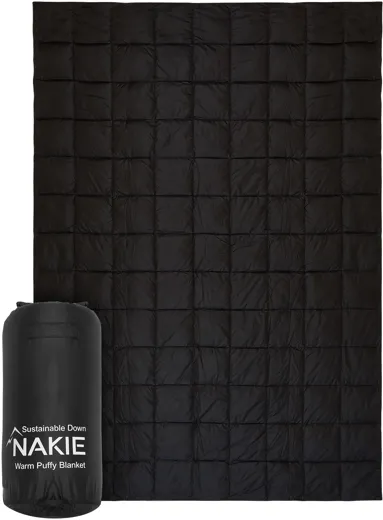Nakie Puffy Blanket - midnight black