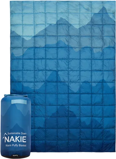 Nakie Puffy Blanket - mountain blue