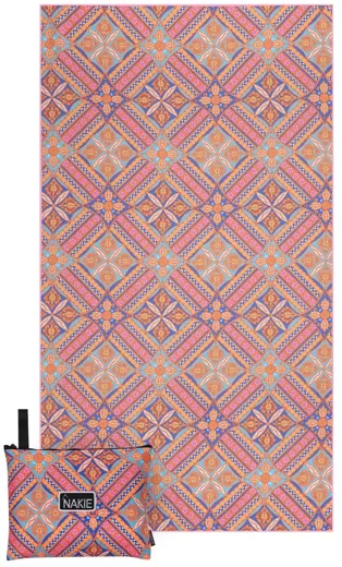 Nakie Beach Towel - rosy tides