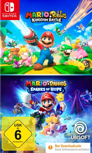 Mario + Rabbids Compilation (Kingdom B.+Sp.of Hop.) [NSW] [Code in a Box] (D)