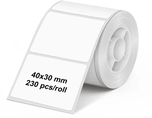 Olympia label roll for PM220 - white