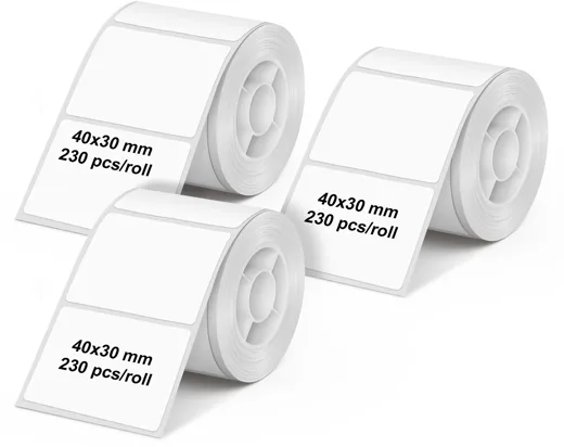 Olympia label roll for PM220 3-pack - white