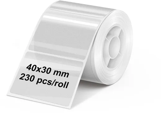 Olympia label roll for PM220 - transparent