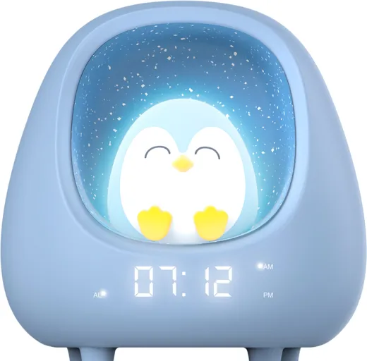 Réveil pour enfants avec veilleuse - Pingouin [Nest]