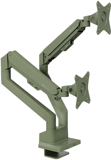 Arozzi Alzare Neo Duo - Gas Spring Monitor Stand - forest green