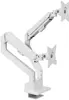 Arozzi Alzare Neo Duo - Gas Spring Monitor Stand - white