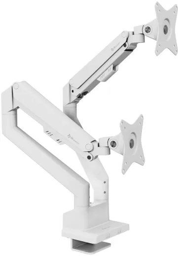 Arozzi Alzare Neo Duo - Gas Spring Monitor Stand - white