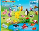 Set of 20 Land and Sea Animals - Building bricks