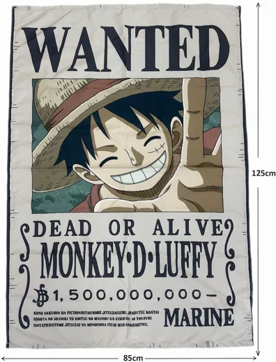 One Piece: WANTED Fabric Poster [125 x 85 cm]