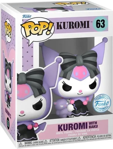 Funko POP! Hello Kitty - 63 Kuromi with Baku [12 cm]