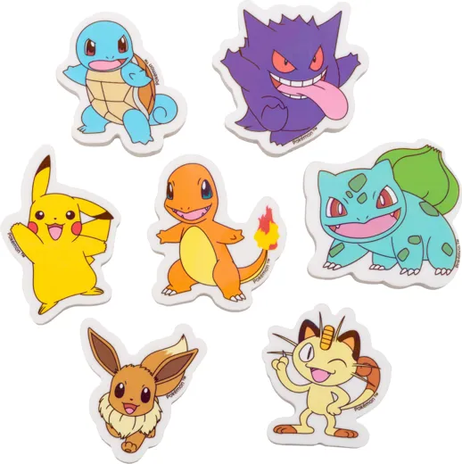 Pokémon: Erasers 7-Piece Set