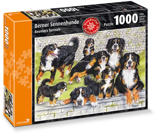 Berner Sennenhunde  - Puzzle [1000 Teile]