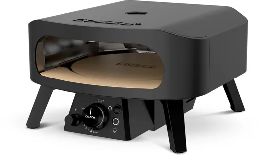 Cozze Pizzaofen Rotate - Black Edition [13 Zoll], Gas, 50mbar - CH-Regler