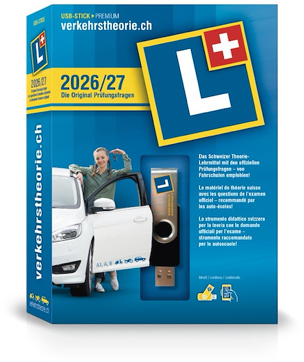 verkehrstheorie.ch 2026/27 USB-Stick [Kat. A+B] (D/F/I) [PC/Mac]